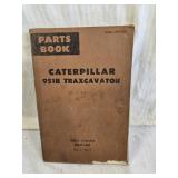 Caterpillar 951B Traxcavator Parts Book covering serial numbers 86J1 and up