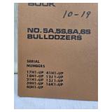 Caterpillar Bulldozers Parts Book No. 5A, 5S, 6A, 6S