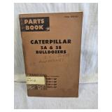 Caterpillar 5A & 5S Bulldozers Parts Book for models with serial numbers 90H1-UP, 91H1-UP, 92H1-UP, and 93H1-UP