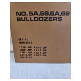 Caterpillar Parts Book for Bulldozers No. 5A, 5S, 6A, 6S