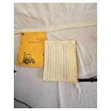 Lot of 2 John Deere Parts Catalogs for JD380 and JD480-A Forklifts