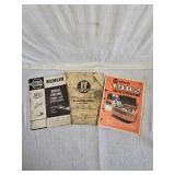 NAPA Echlin Small Engine Tune-Up Specifications, Allis-Chalmers Shop Manual, and 1982 NAPA Tune-Up Specifications