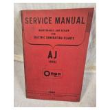 Onan AJ Series Service Manual and CCK Series Instruction Manual