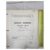 RayGo Inc. Vibratory Roller Manuals and Service Guides Model 2-36