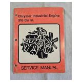 Chrysler Industrial Engine 318 Cu. In. Service Manual