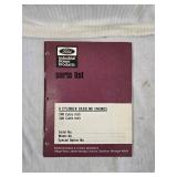 Ford Industrial Power Products 6 Cylinder Gasoline Engines Parts List Booklet covering 240 and 300 cubic inch models