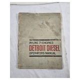 Detroit Diesel Engine Manuals including In-Line 71 Engines Operators Manual and Sales Engineering Product Report
