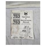 Bobcat 763 Skid Steer Operation & Maintenance Manual for models with serial numbers above 512235900, 512420200, and 512613600