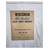 Wisconsin Air Cooled Heavy Duty Engines Instruction Book for models ABN and AKN.