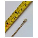 Antique 14k Gold Pendant Photo Locket Necklace with Blue Stone