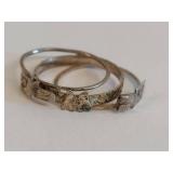 Antique Silver Fede Rings Set