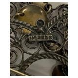 Vintage Sterling Silver Solje Filigree Dangle Brooch Ornament