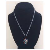 Yvonne Christa Sterling Silver Tahitian Pearl & Gemstone Necklace