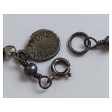 Yvonne Christa Sterling Silver Tahitian Pearl & Gemstone Necklace