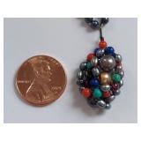 Yvonne Christa Sterling Silver Tahitian Pearl & Gemstone Necklace