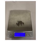 Vintage Sterling Silver Moose Animal Brooch