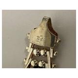 Milor Italy Sterling Silver Necklace with Black Beads 30g