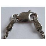 14K White Gold Italian Rope Chain Necklace - 4 Grams