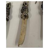 Sterling Silver Sword Pendant and Earrings Set