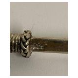 Sterling Silver Sword Pendant and Earrings Set