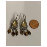 Sterling Silver Teardrop Dangle Earrings