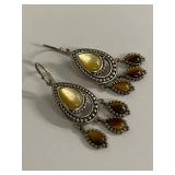 Sterling Silver Teardrop Dangle Earrings