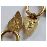 14k Gold Brev Milor Italy Earrings