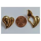 14k Gold Brev Milor Italy Earrings