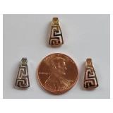 14K Gold Pendant Findings Set