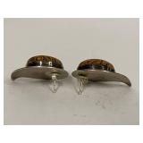 Desert Rose Trading Sterling Silver Earrings with Swirl Design Miriam Stone