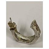 Ecclissi Sterling Silver Bamboo Hoop Earrings