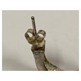 Ecclissi Sterling Silver Bamboo Hoop Earrings