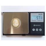 Vintage 14K Gold Cameo Brooch 5.7 Grams