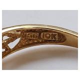 Vintage 10K Gold Ring with Kunzite Gemstone