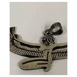 Sterling Silver Egyptian Goddess Pendant