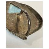 Vintage Large Larimar Sterling Silver Pendant