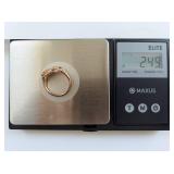 10K Multi Tone Gold Leaf Design Ring Elegant Unique Jewelry