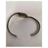 Vintage Sterling Silver Bracelet Set with Coral