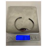 Vintage Sterling Silver Bracelet Set with Coral