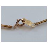 10K Gold and Amethyst Bead Necklace Jewelry