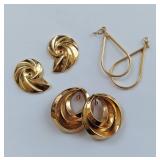Elegant 14K Gold Earring & Component Collection with Unique Designs 5.5 Grams