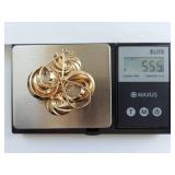 Elegant 14K Gold Earring & Component Collection with Unique Designs 5.5 Grams