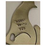 Mexican 925 Sterling Silver Howling Coyote Animal Pendant