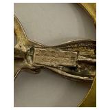 Sterling Silver Crescent Moon Goddess Figure Pin