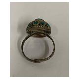 Vintage Silver Turquoise Ring
