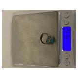 Vintage Silver Turquoise Ring