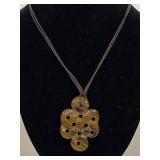Artisan Necklace with Carved Tiger