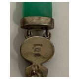 Sterling Silver Earrings with Lapis, Jasper, Green Quartz