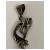 Sterling Silver Kokopelli Pendant Jewelry Native American Art