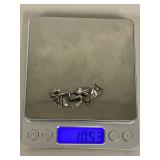 Sterling Silver Kokopelli Pendant Jewelry Native American Art